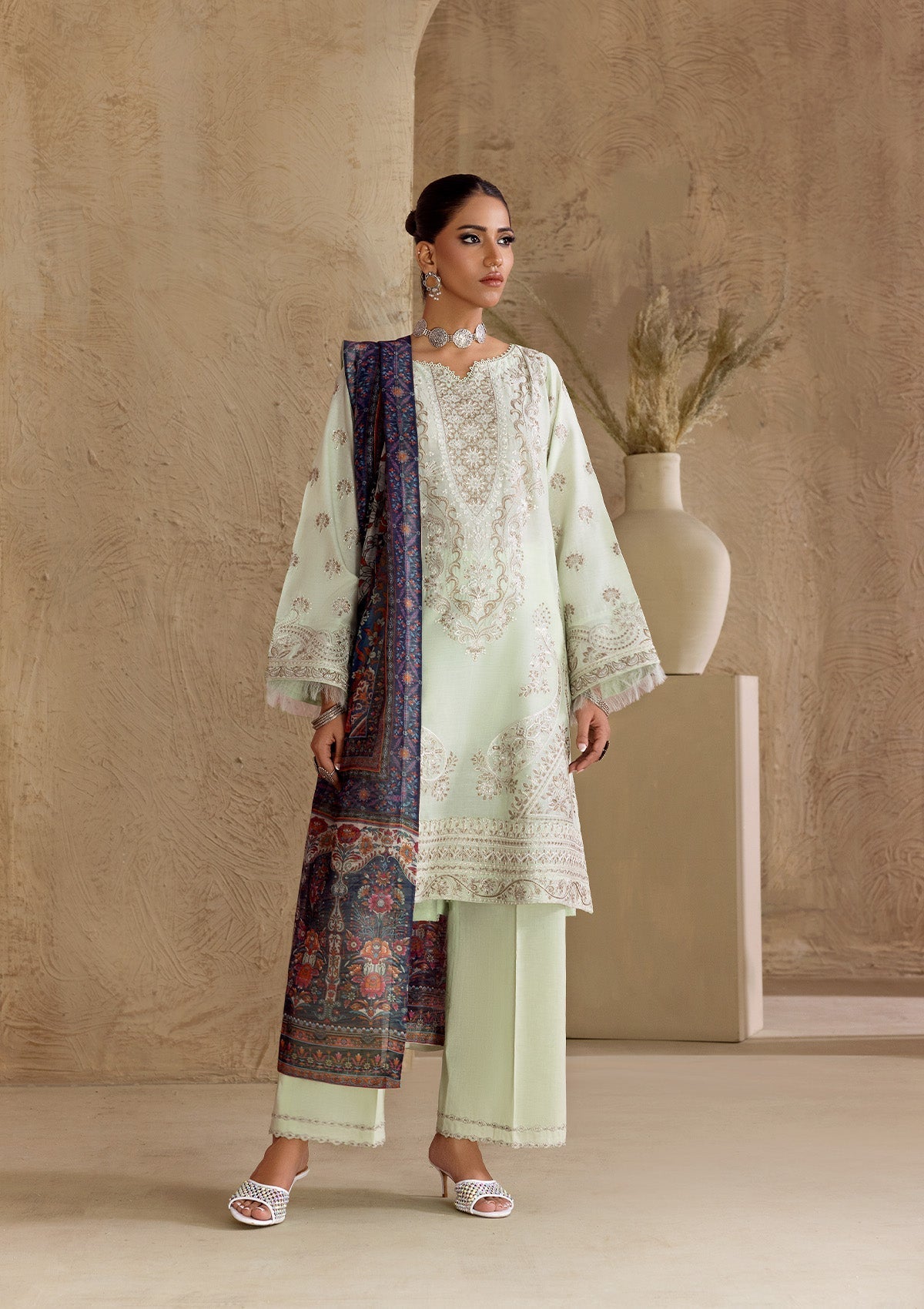 Aik Atelier Stitched 3 Piece Lawn Drop 1 Suit-LOOK 10