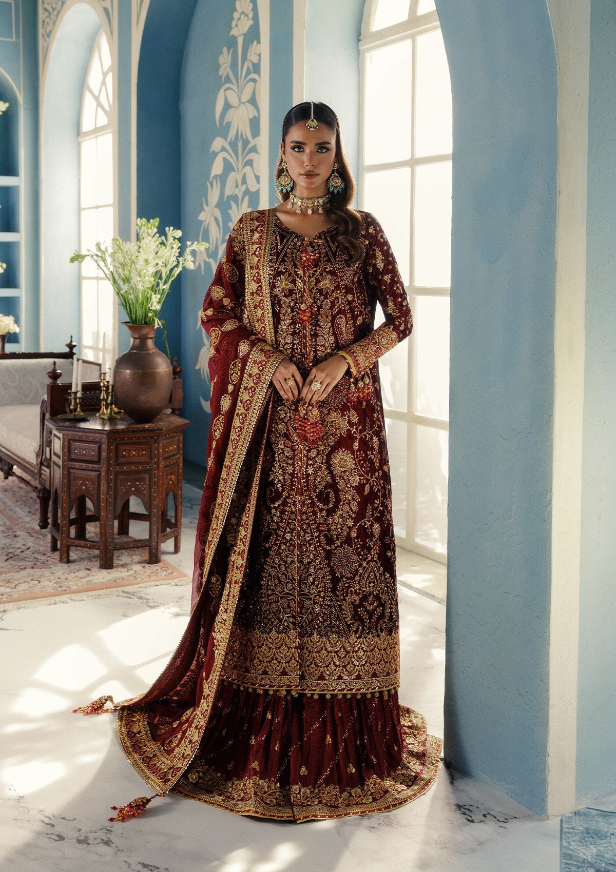 Udaipur By Aik Atelier Unstitched 3 Piece Luxury Velvet Formals Suit-LOOK 05