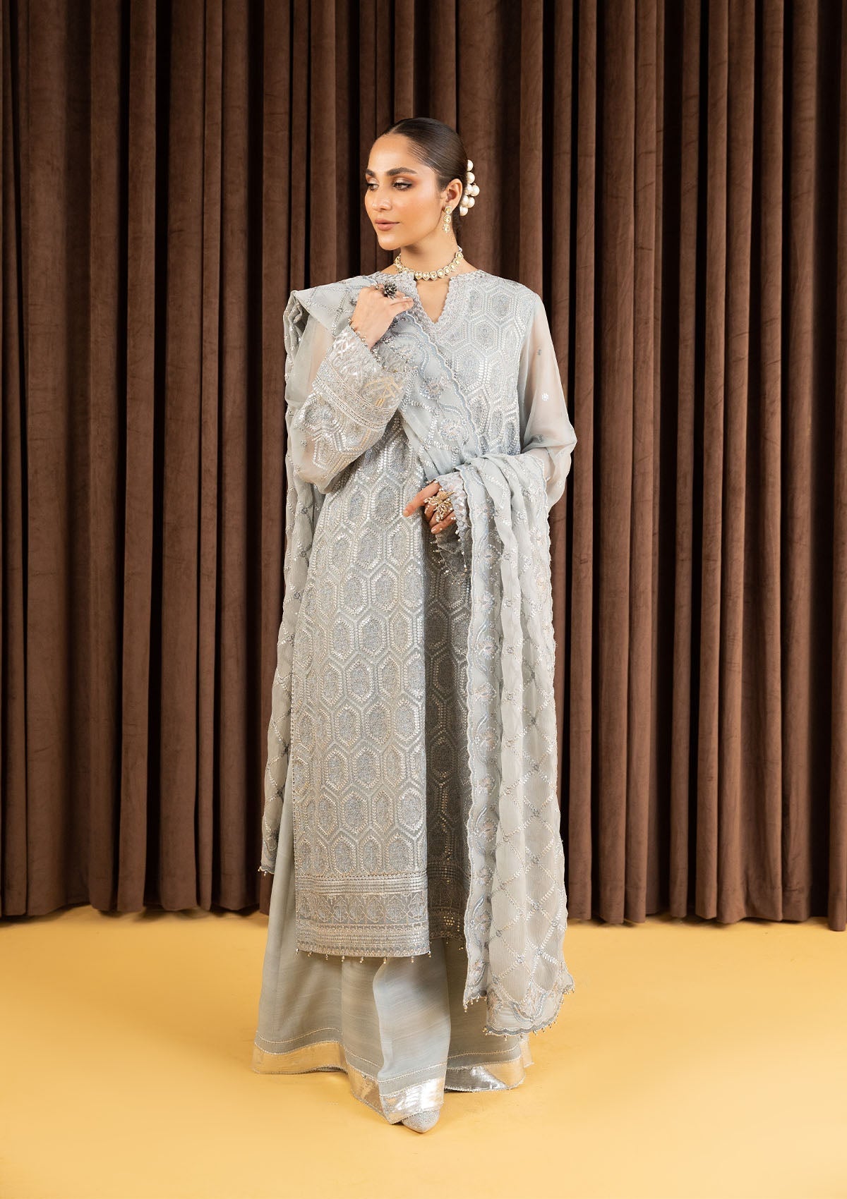 Aik Atelier Unstitched 3 Piece Formals Vol-02 Suit-Look 04
