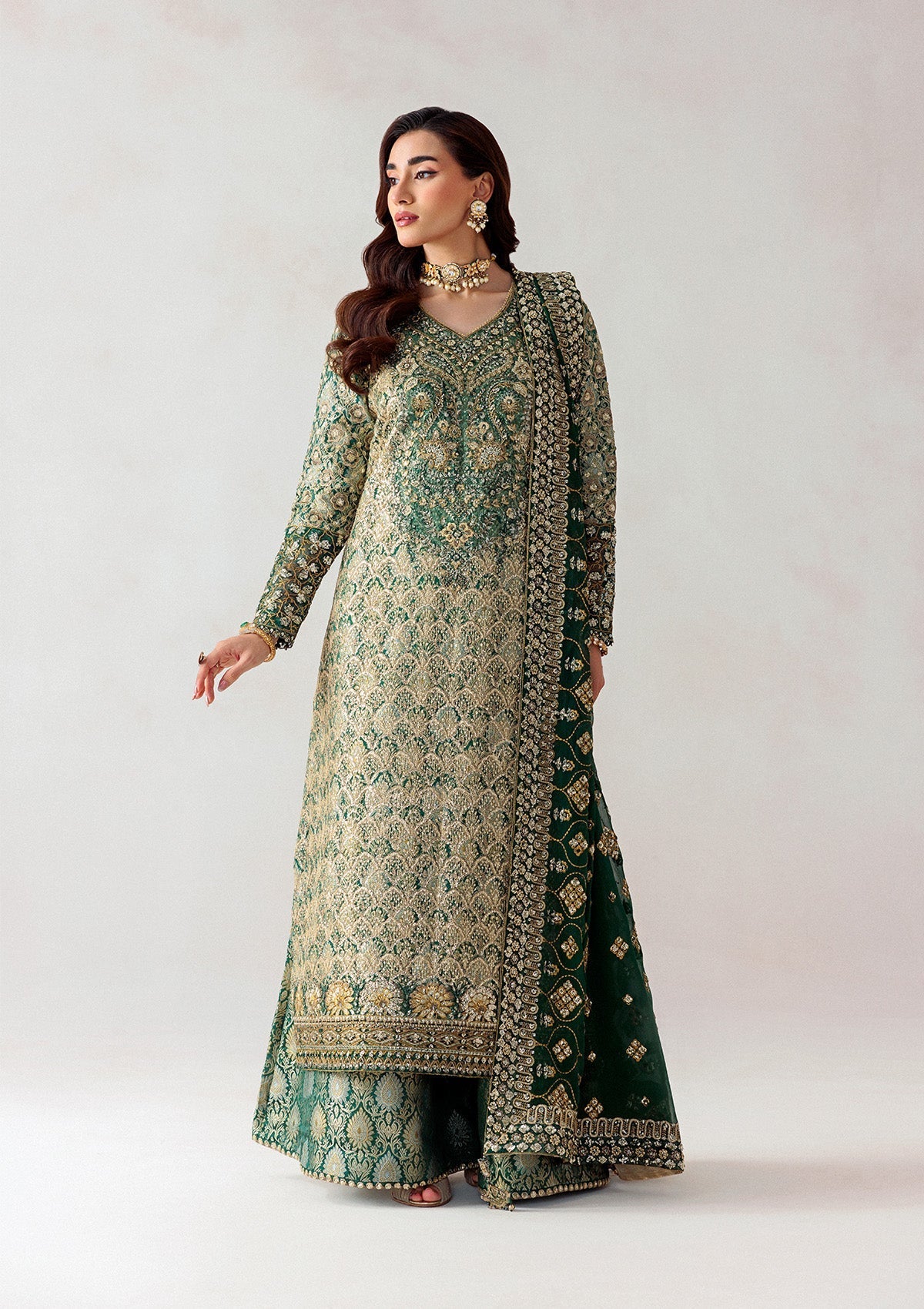 Aik Atelier Unstitched 3 Piece Formals Vol-01 Suit-Look 01