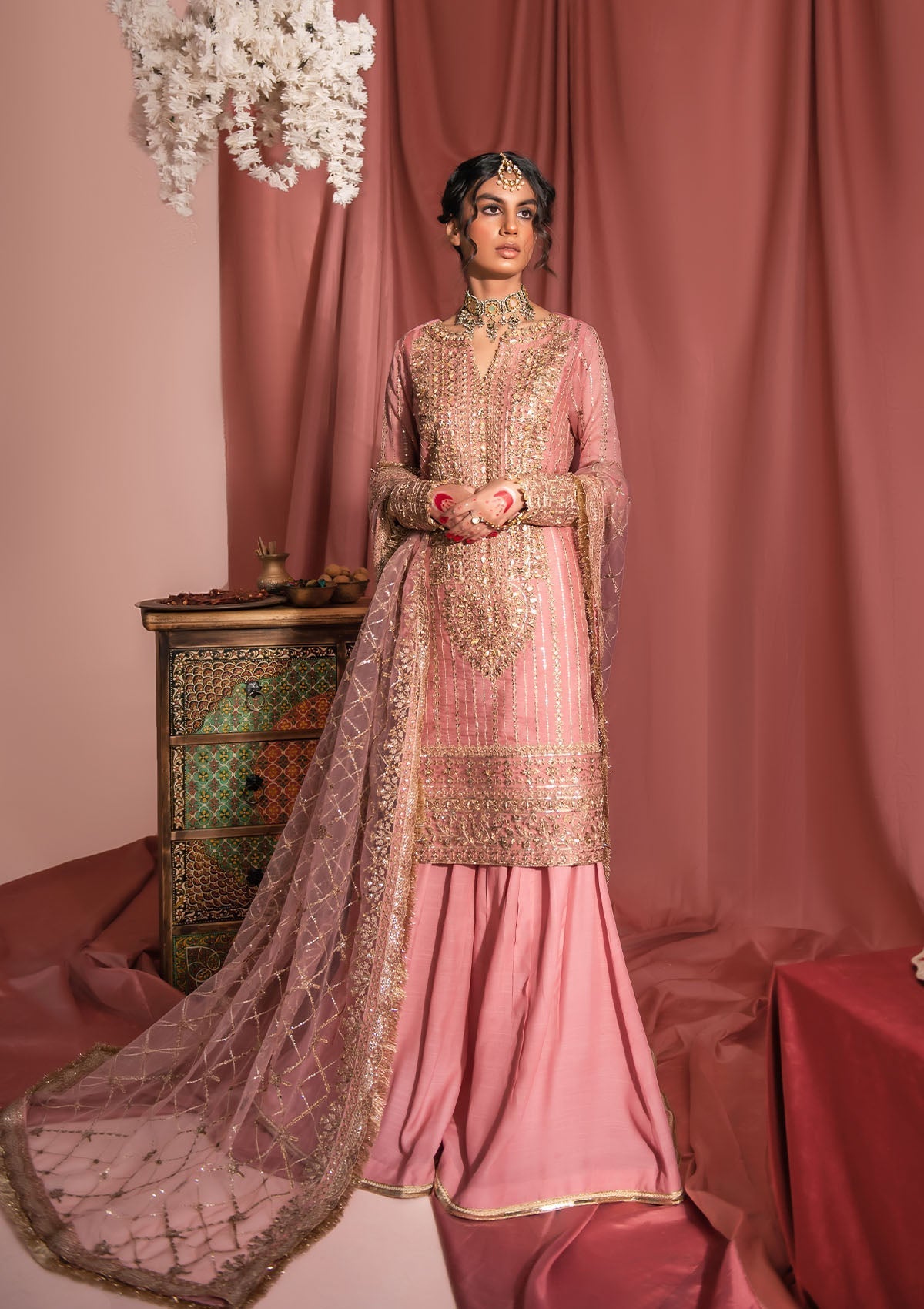 Aik Atelier Unstitched 3 Piece Wedding Festive Suit-LOOK 02