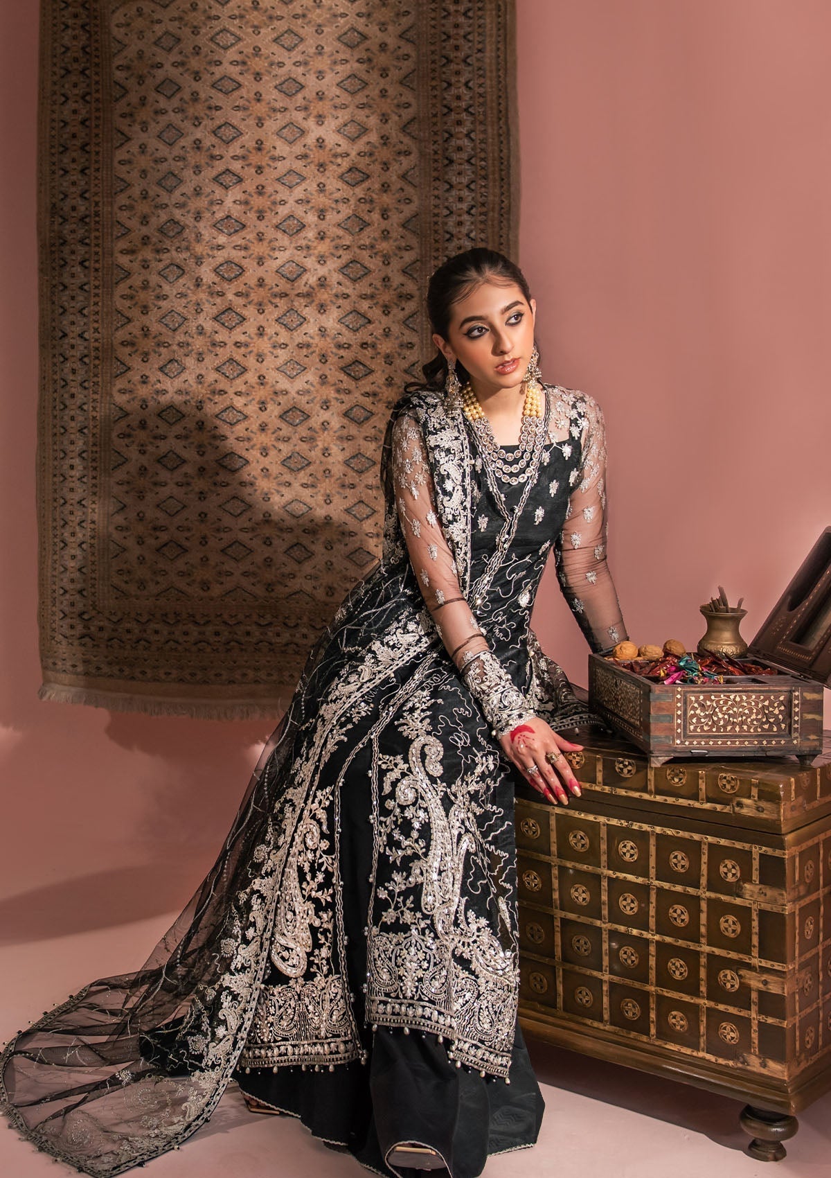 Aik Atelier Unstitched 3 Piece Wedding Festive Suit-LOOK 06