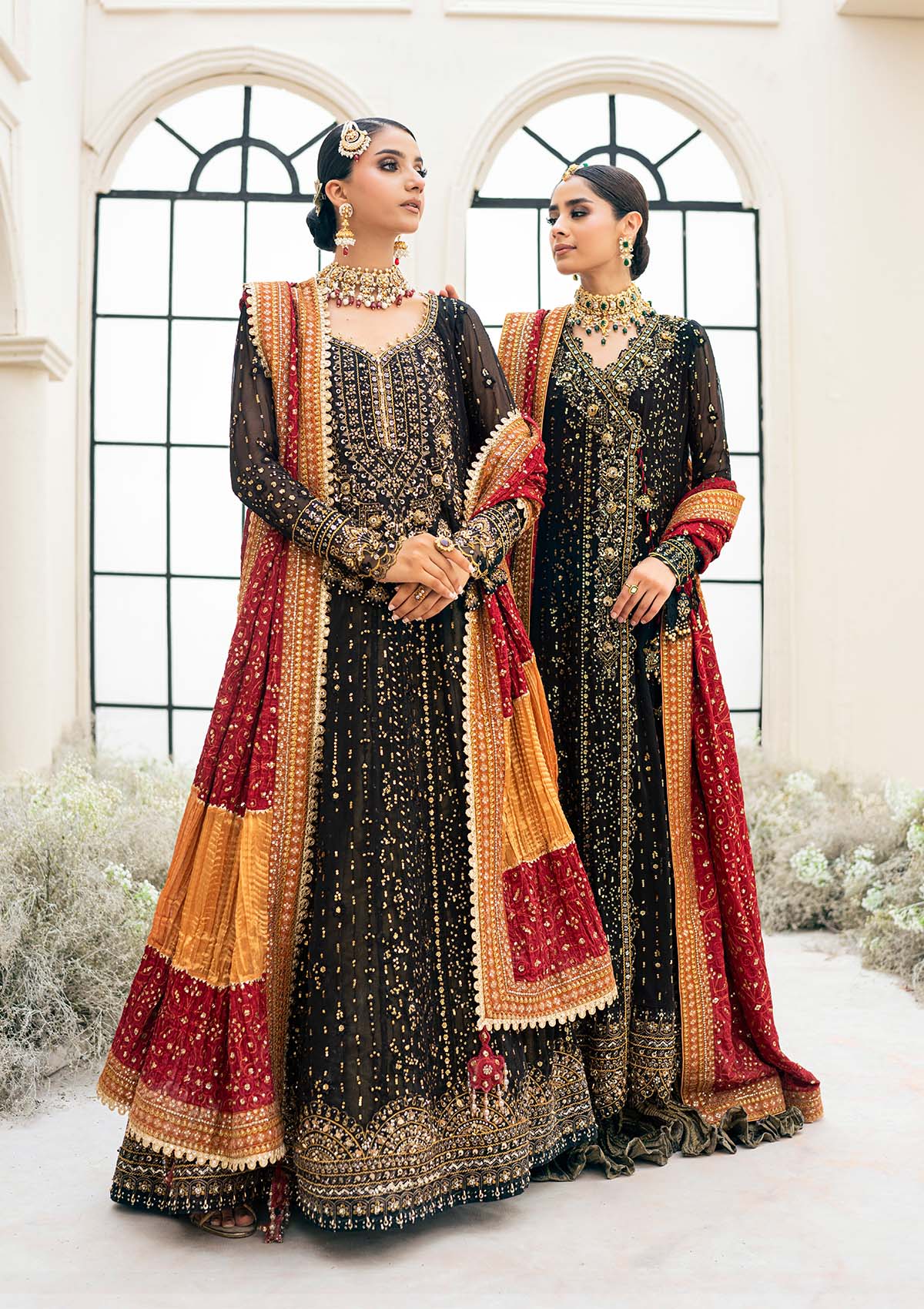 Aik Atelier Unstitched 3 Piece Wedding Festive Vol-02 Suit-LOOK 01