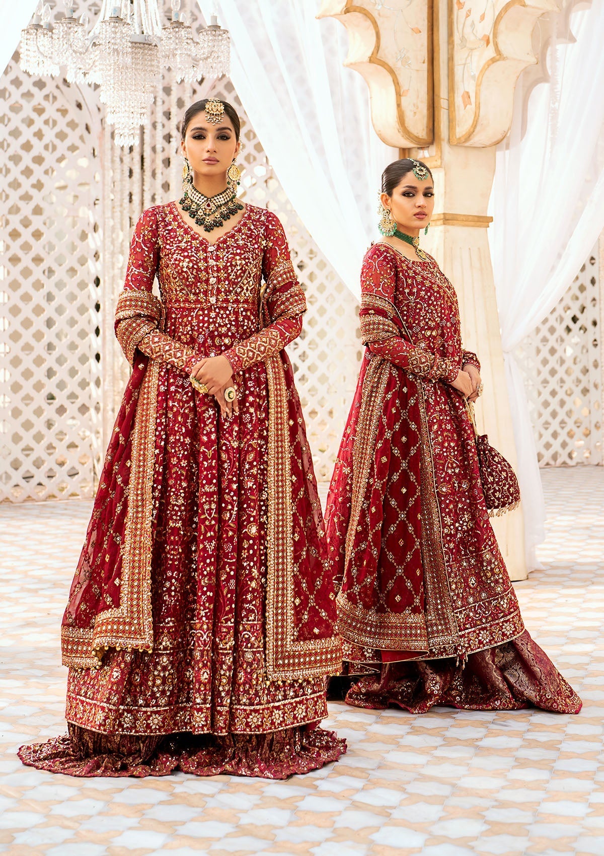 Aik Atelier Unstitched 3 Piece Wedding Festive Vol-01 Suit-LOOK 01