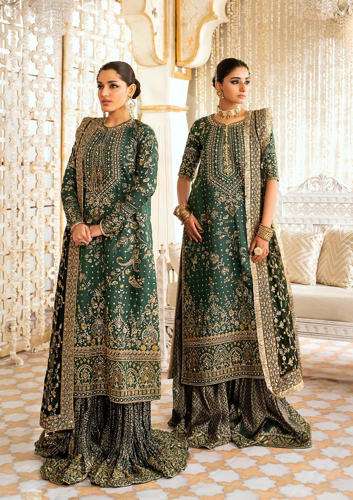 Aik Atelier Unstitched 3 Piece Wedding Festive Vol-01 Suit-LOOK 07