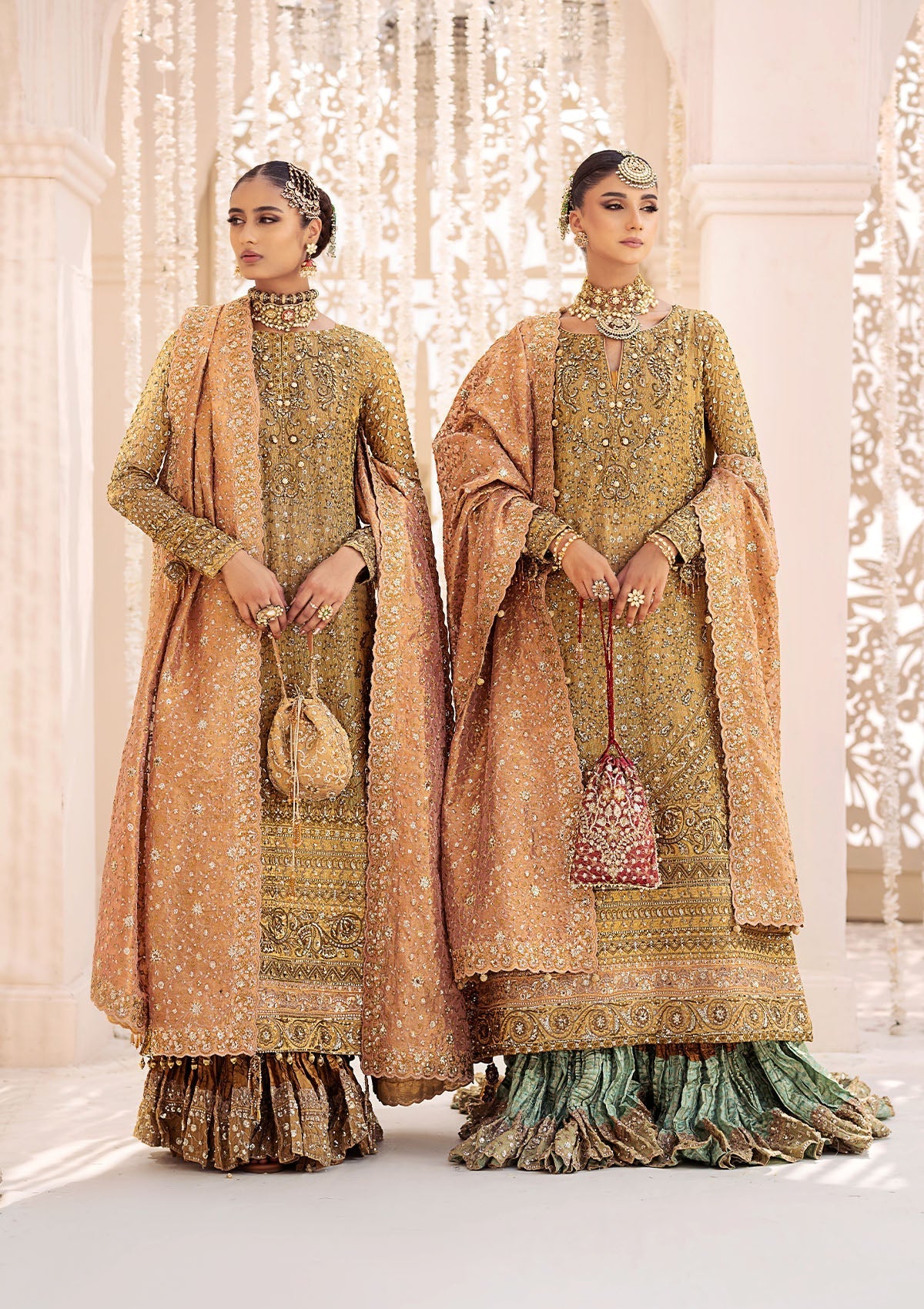 Aik Atelier Unstitched 3 Piece Wedding Festive Vol-02 Suit-LOOK 02
