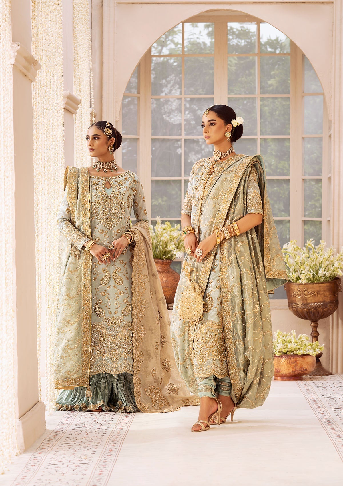 Aik Atelier Unstitched 3 Piece Wedding Festive Vol-02 Suit-LOOK 03