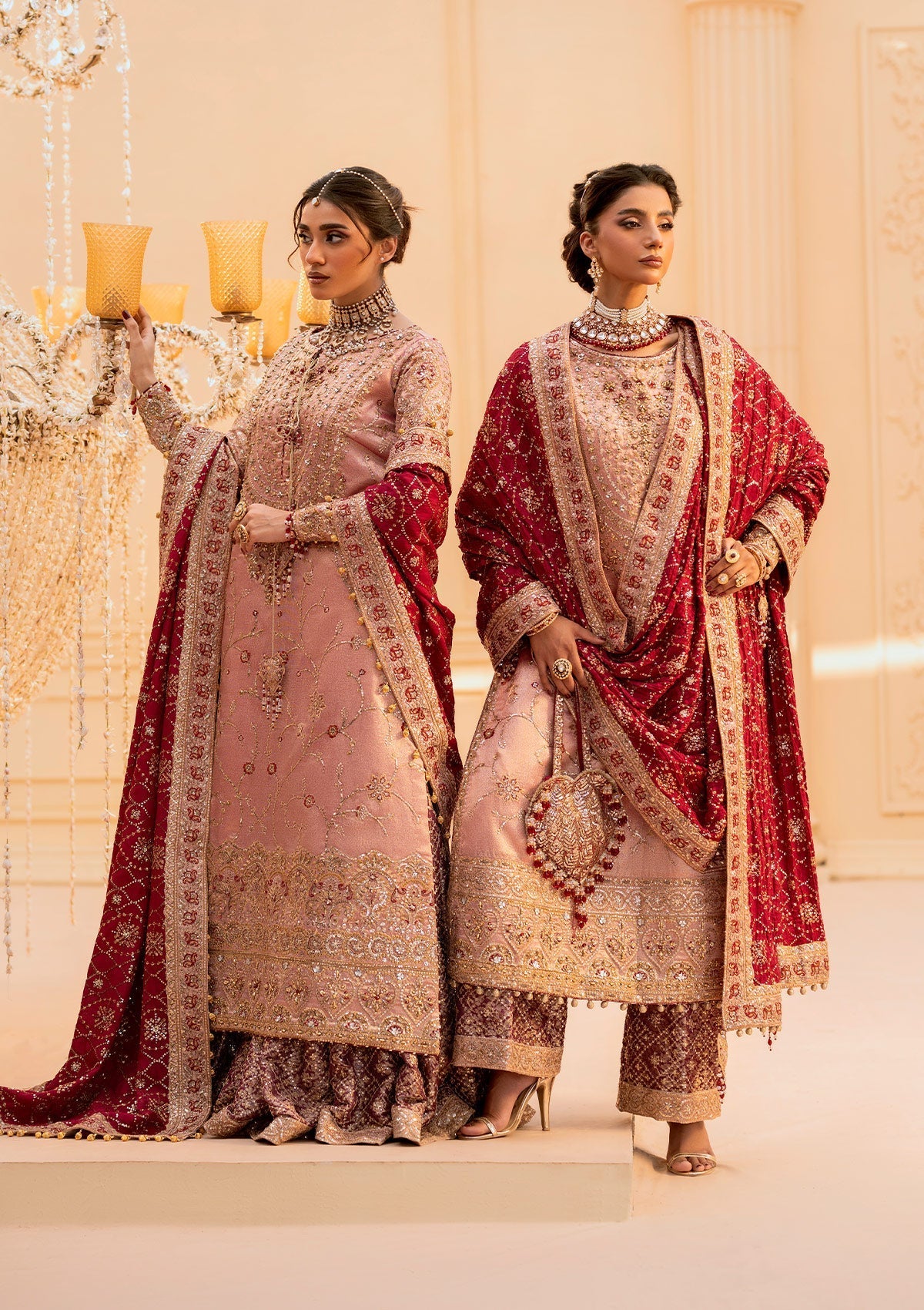 Aik Atelier Unstitched 3 Piece Wedding Festive Vol-01 Suit-LOOK 03