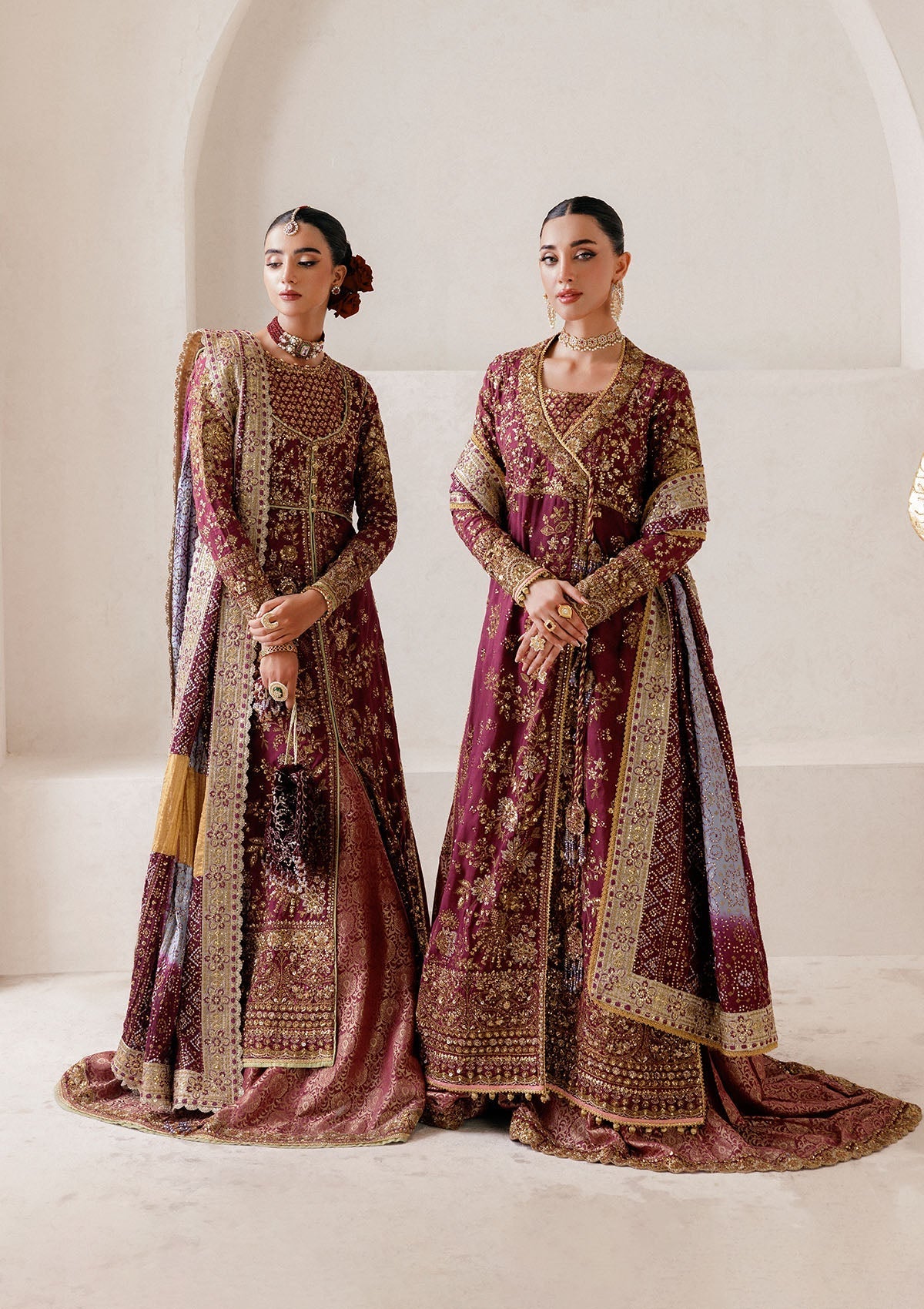 Aik Atelier Unstitched 3 Piece Wedding Festive Vol-02 Suit-LOOK 04