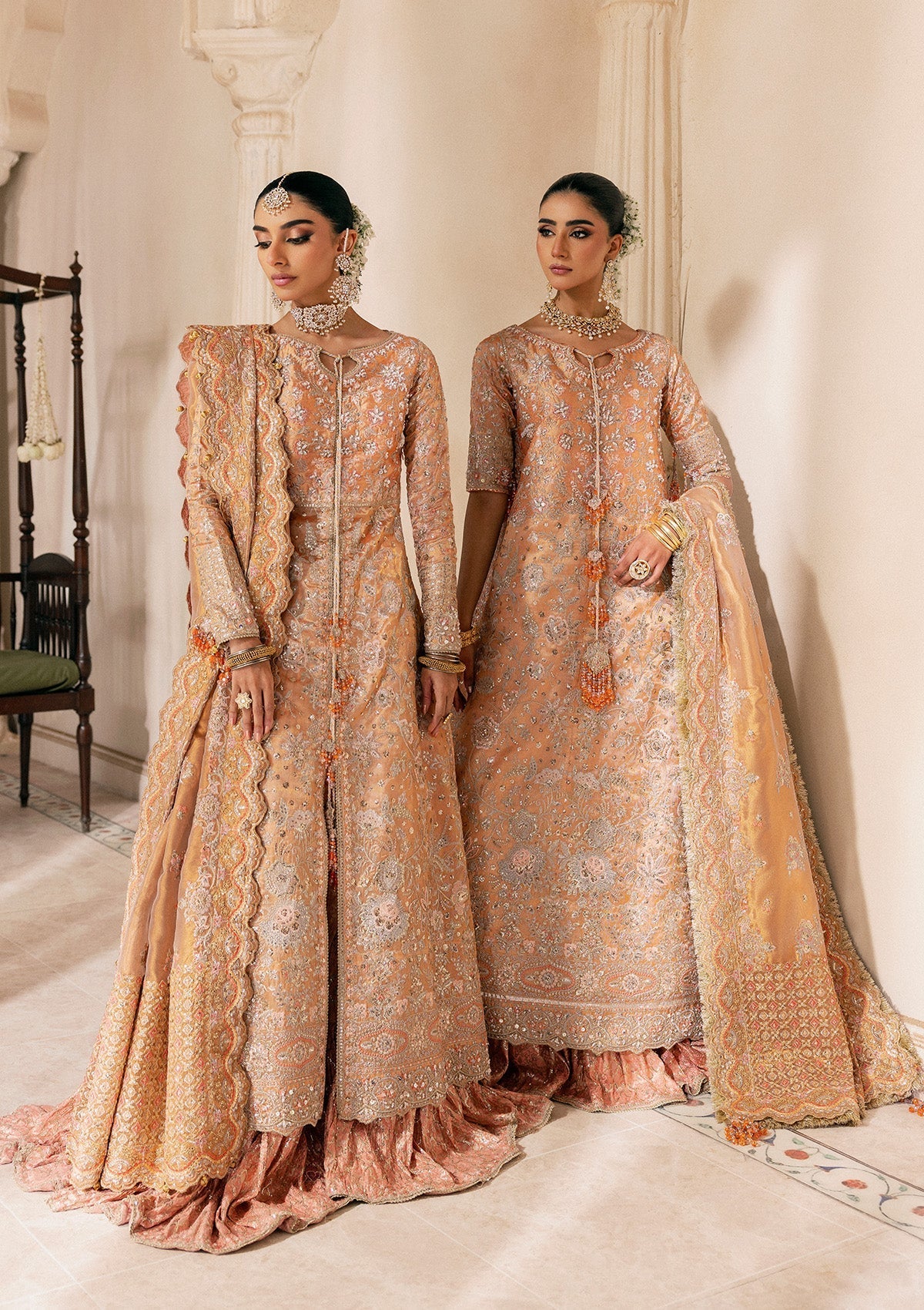 Aik Atelier Unstitched 3 Piece Wedding Festive Vol-01 Suit-LOOK 02