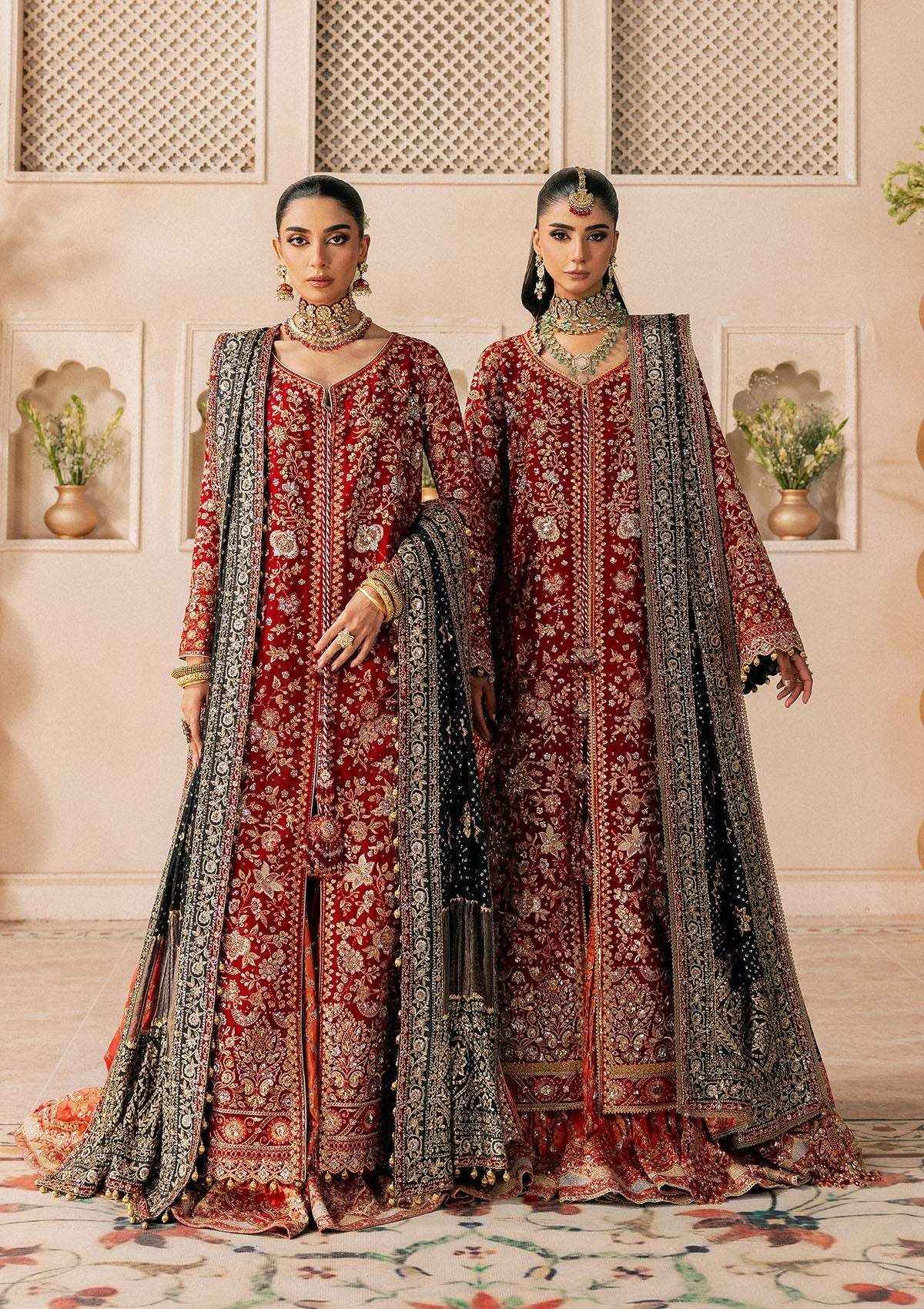 Aik Atelier Unstitched 3 Piece Wedding Festive Vol-01 Suit-LOOK 08