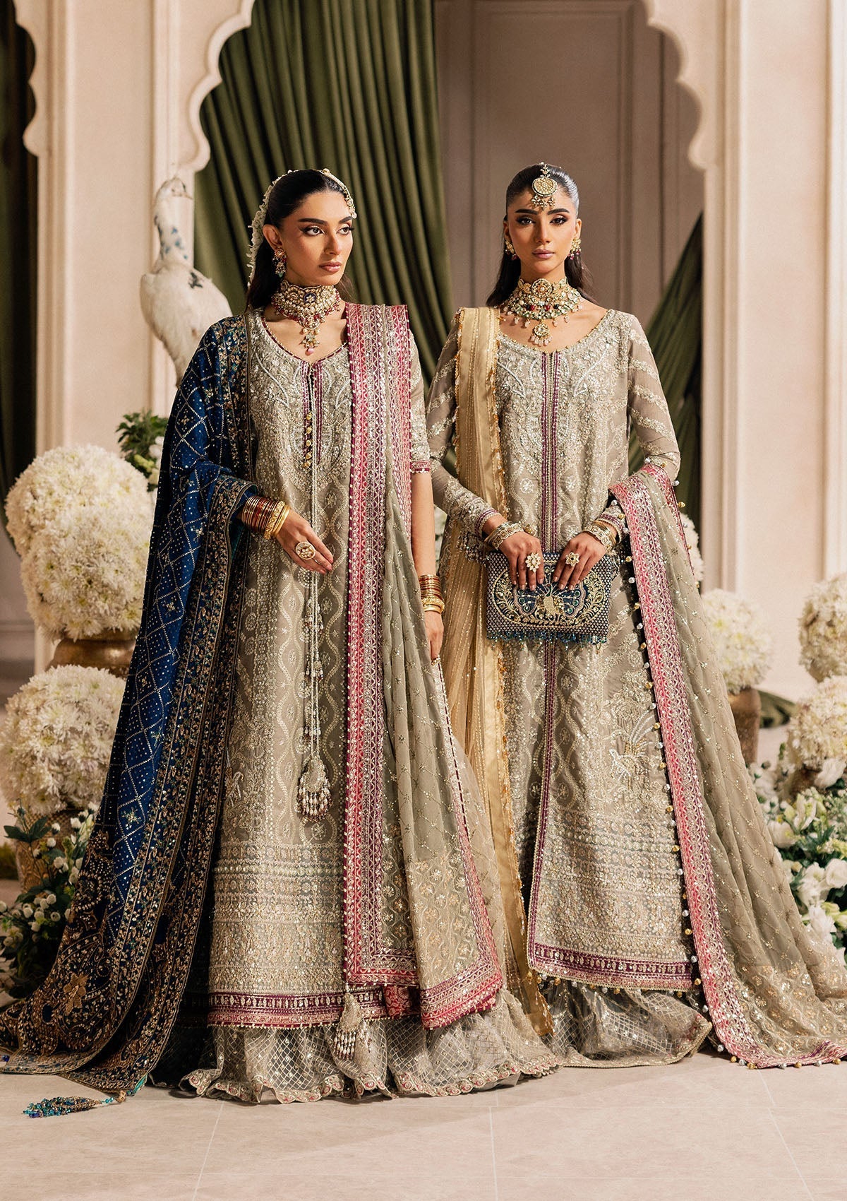 Aik Atelier Unstitched 3 Piece Wedding Festive Vol-01 Suit-LOOK 09