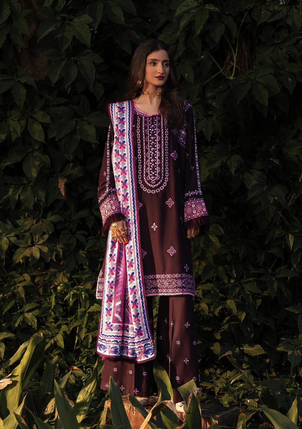 Aik Roz By Aik Atelier Stitched 3 Piece Karandi Suit-LOOK 04