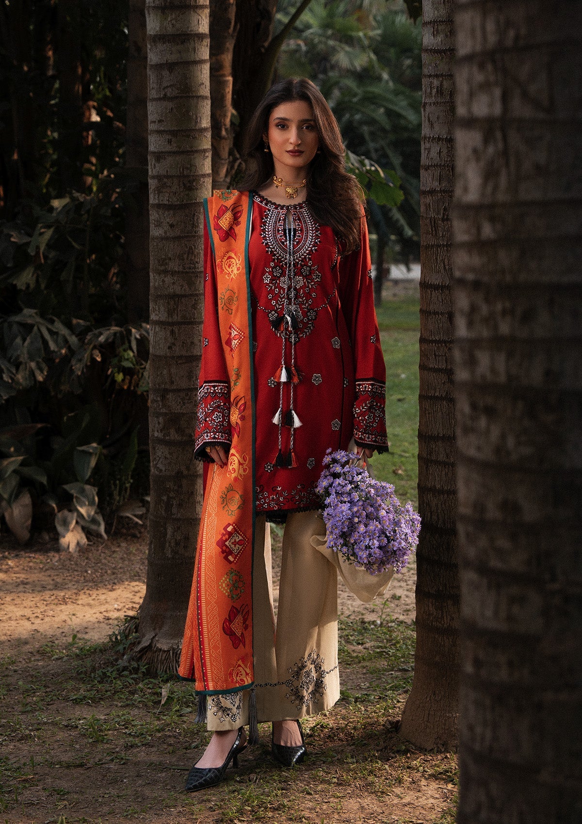 Aik Roz By Aik Atelier Stitched 3 Piece Karandi Suit-LOOK 06