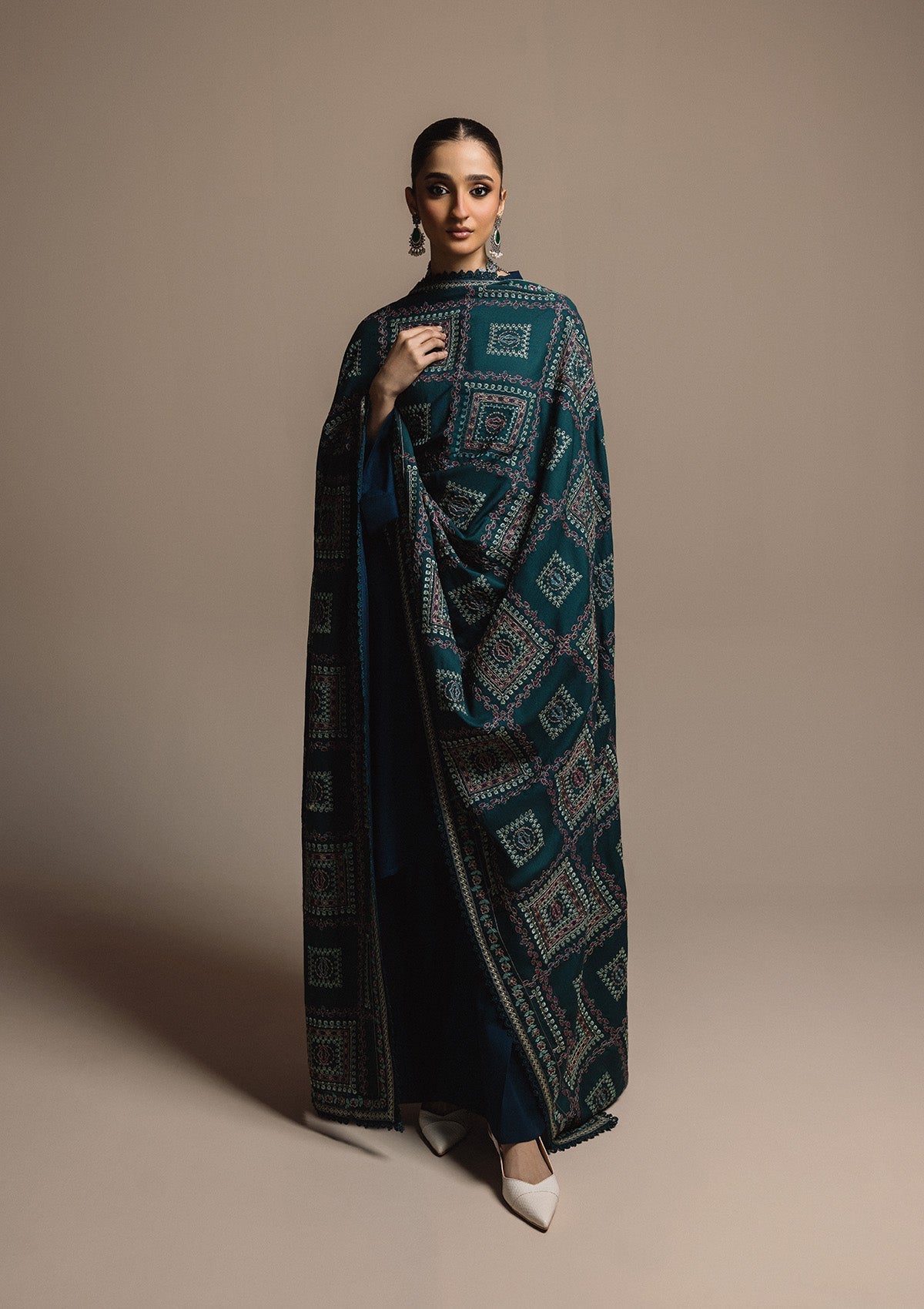 Aik Roz By Aik Atelier Stitched 3 Piece Karandi Suit-LOOK 01