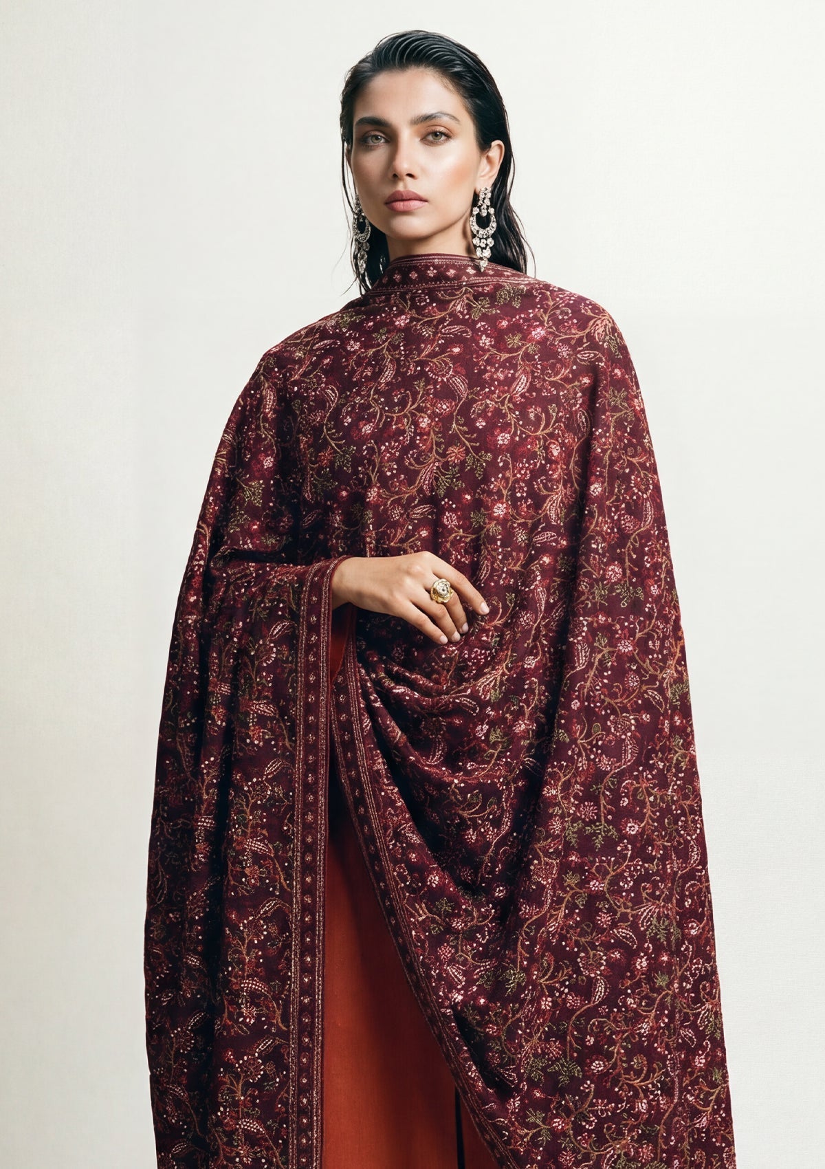 Aik Roz By Aik Atelier Stitched 3 Piece Karandi Suit-LOOK 04