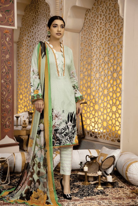 Mehak Culture Digital Printed Lawn Collection'22 By Al Kareem - D#03