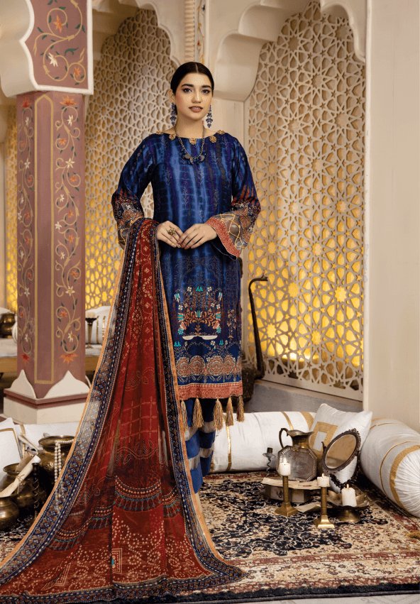 Mehak Culture Digital Printed Lawn Collection'22 By Al Kareem - D#02