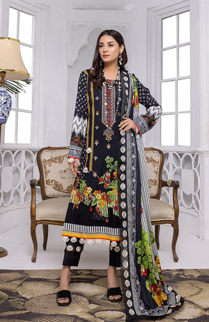 Mahnoor by Al Zohaib Embroidered Lawn Suit Unstitched 3 Piece (MEC-22-10)