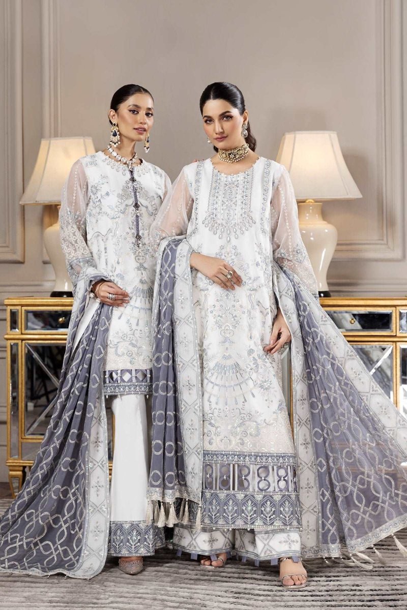 Aqs-e-Dast By Alizeh Fashion Embroidered Organza Unstitched 3 Piece 06 Amar