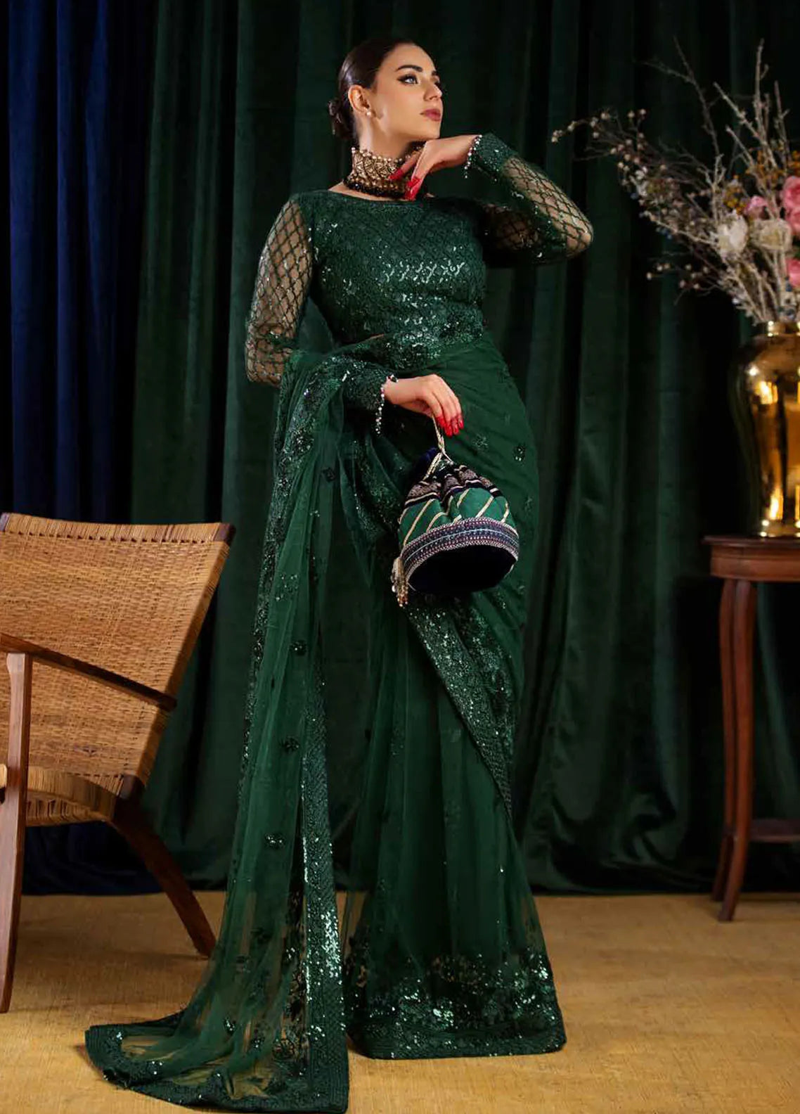 AROHA LUXURY FORMALS'24 BY RIAZ ARTS (NUREH) - UNSTITCHED WEDDING FORMAL COLLECTION 05