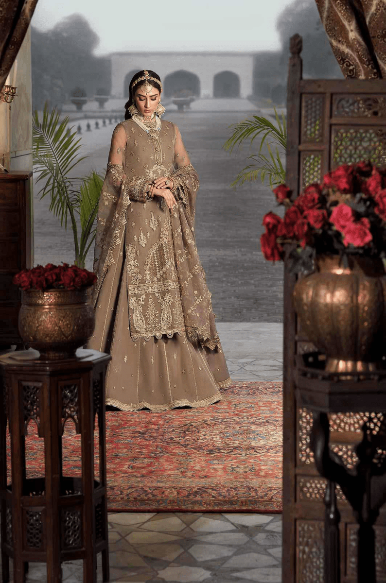 Asim Jofa Rasm Luxury Embroidered Organza Wedding Collection Unstitched 3 Piece AJR-02