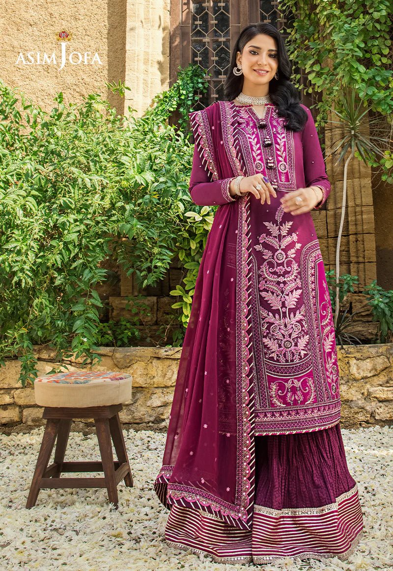 Asim Jofa Luxury Lawn'23  Unstitched 3 piece suit AJLR-21