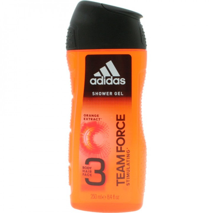 Adidas Shower Gel 3In1 Team Force Stimulating 13.5Oz/400Ml