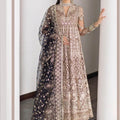 Baroque Chantelle Embroidered Net Unstitched 3Pc Suit EC-07