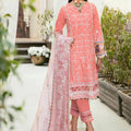 Eid Collection By Baroque Embroidered Lawn Suit Unstitched 3 Piece 2022 - (BL08-D07)