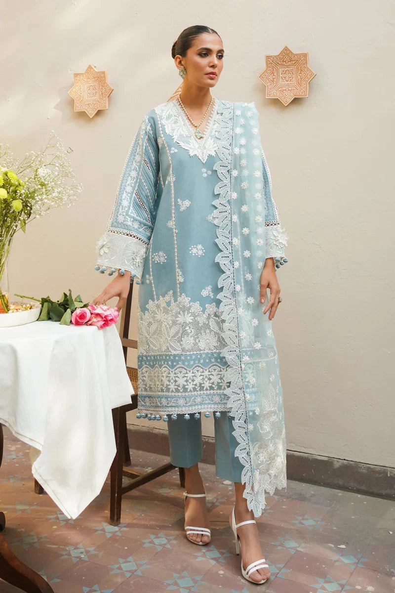 BAROQUE EMBROIDERED JACQUARD LAWN SL10-D03