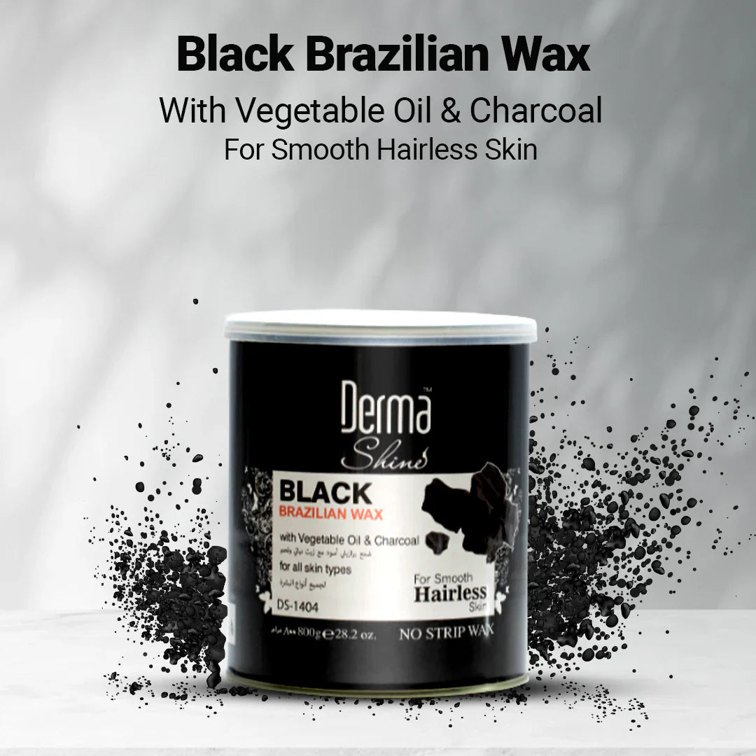 Derma Shine Black Brazilian Wax Oil & Charcoal 800G