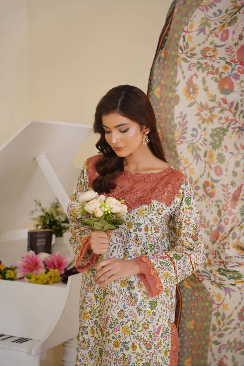 Gulbahar By Arha Eman Stitched Summer Suit-Bloom â€“ Yellow 3 Piece Suit