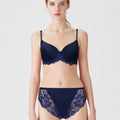 BLS Breathable Wired And Light Padded Bra Blue