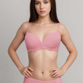 BLS Elfrida Wired And Push Up Lace Bra Set Pink