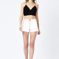 BLS Belle Non Padded Lace Bralette Black