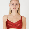 BLS Petunia Non Padded And Wired Lace Bra Cherry