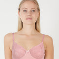 BLS Petunia Non Padded And Wired Lace Bra Soft Pink