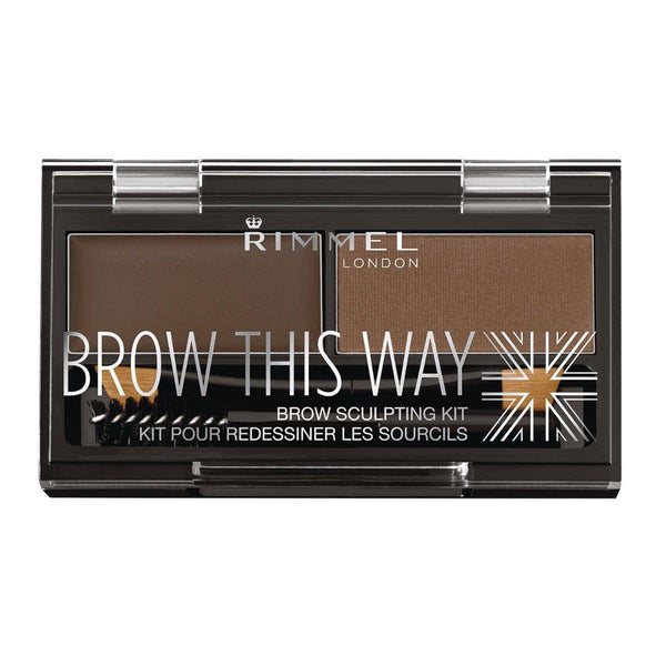 Rimmel Brow This Way Palette Dark Brown 034003