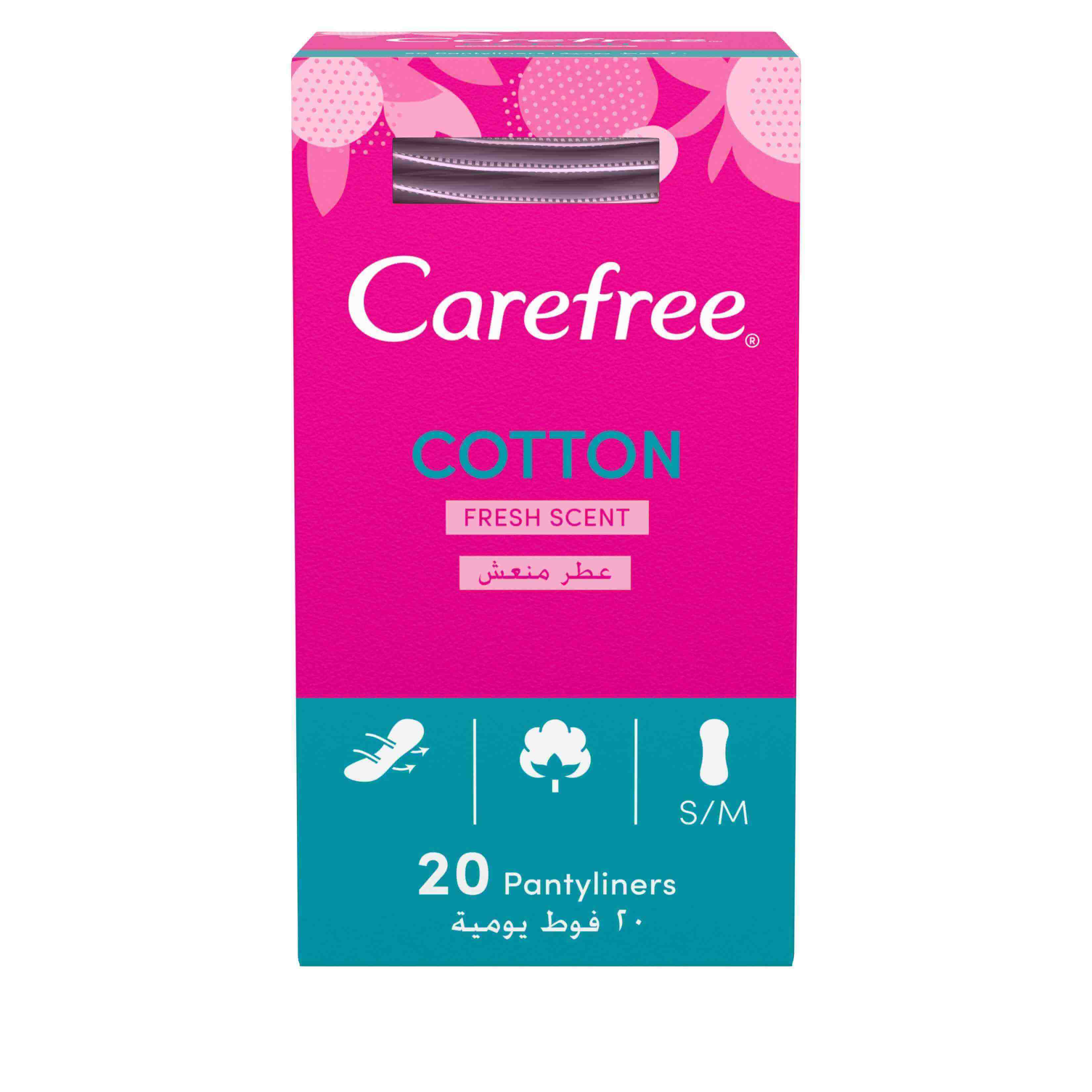 Care Free Panty Liner Fresh Scent Normal Cotton 20 S