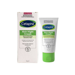 Cetaphil Rich Night Cream Face Sensitive Skin 50G - My Store