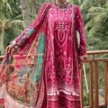Zoha by Ansab Jahangir Unstitched 3 Piece Luxury Lawn Collection'2024-AJ-LL24-09-Champaca