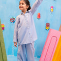 Ochre Clothing-Chambray Cotton 2 Pc Suit-INWC-06