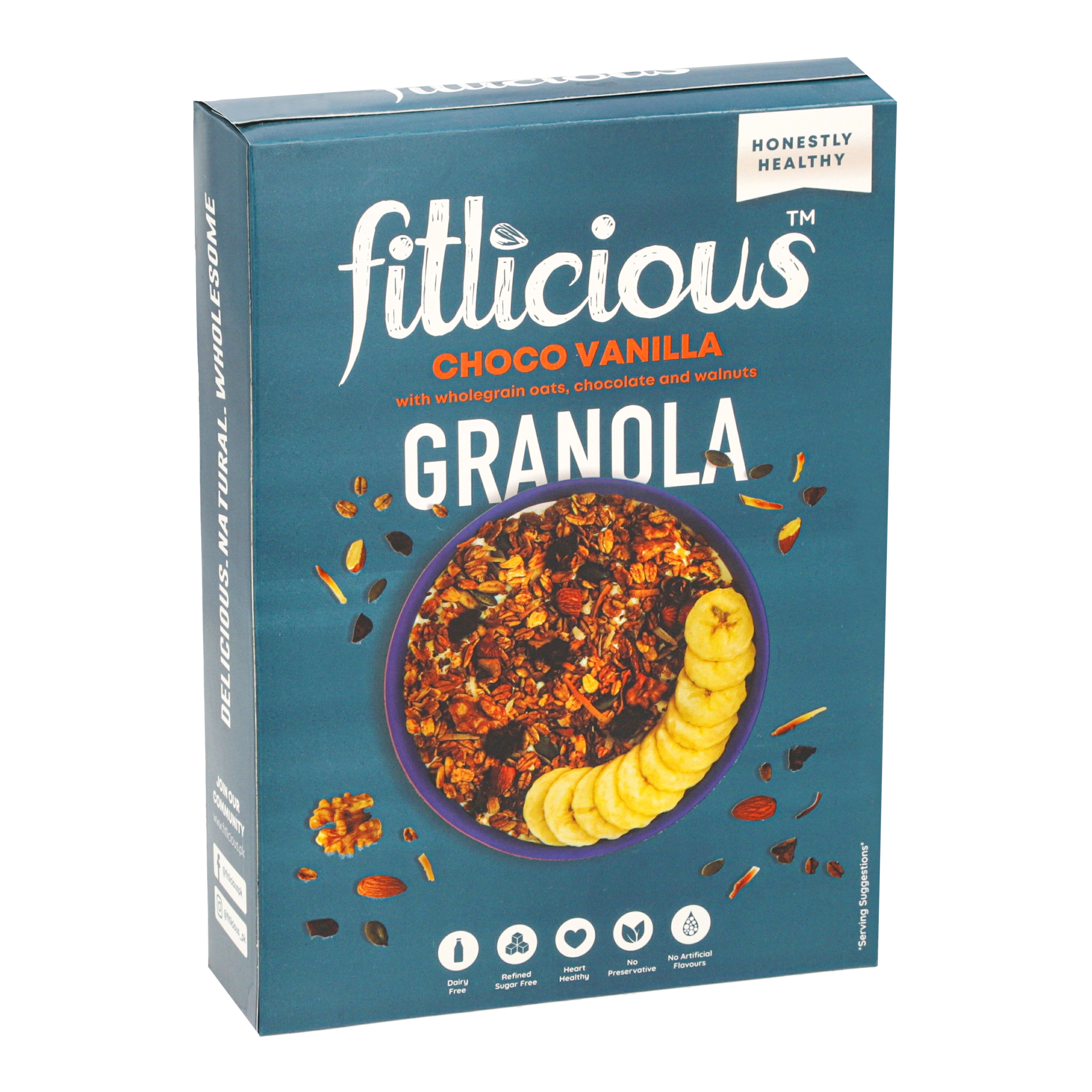 Fitlicious Choco Vanilla Granola 370g
