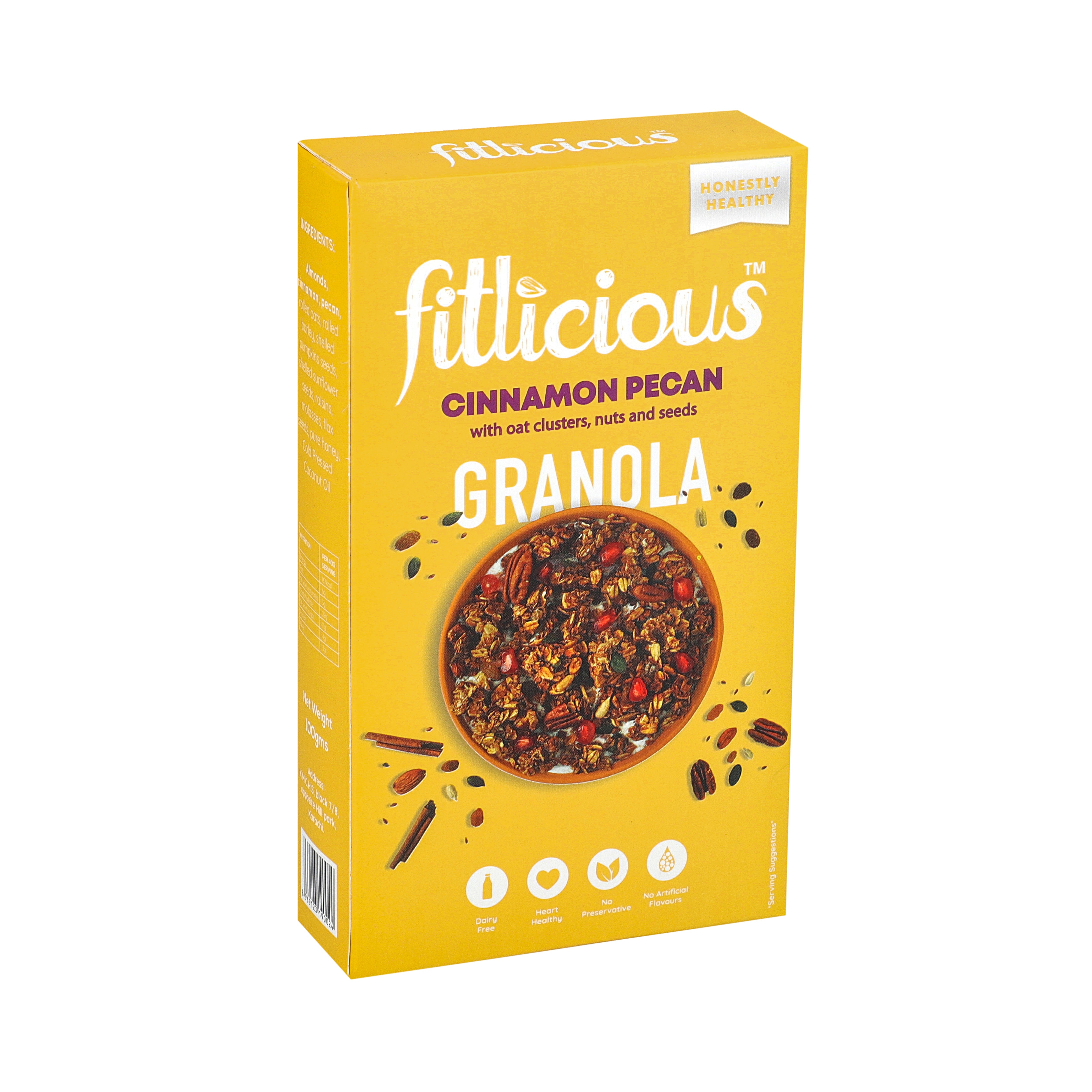 Fitlicious Cinnamon Pecan Granola 100g
