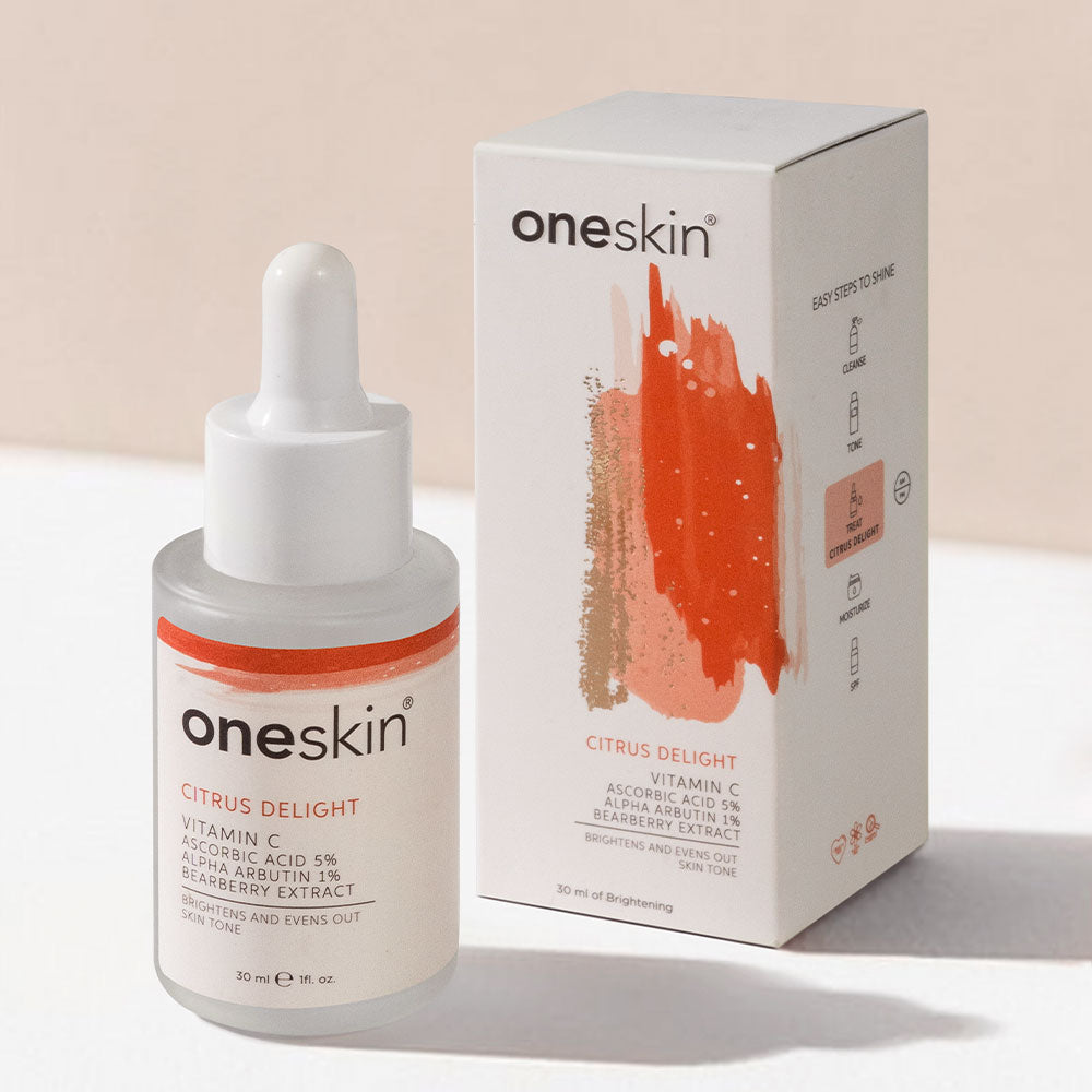 Oneskin - Citrus Delight - Vitamin C 5%, Alpha Arbutin 1%. Bearberry Extract - 30ml