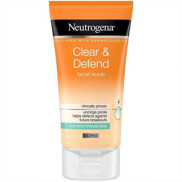 Neutrogena Clear Defend Facial Scrub 150 Ml
