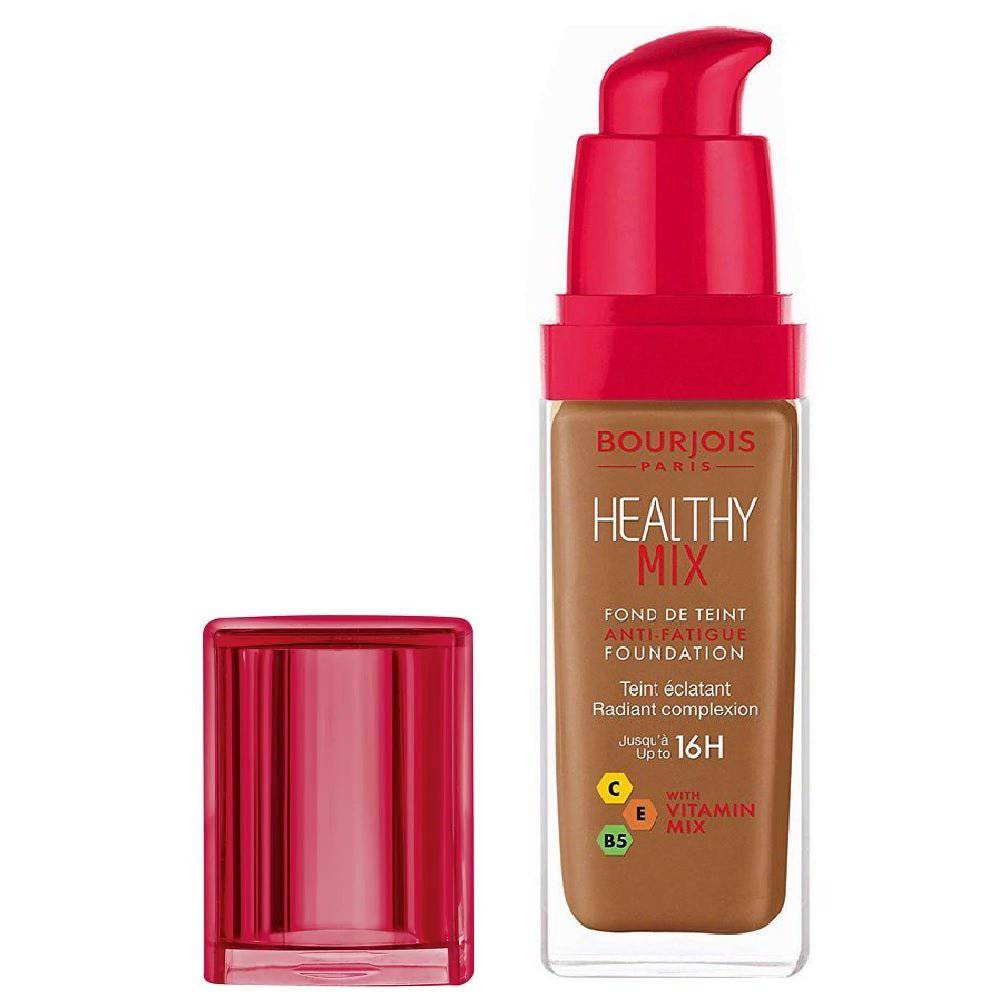 Bourjois- Healthy Mix Anti-Fatigue Foundation- 63 Cocoa, 30ml - My Store