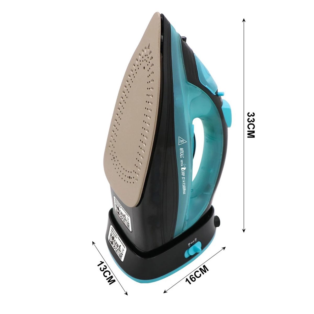 2400W Steam Iron 5 Speed Adjust Cordless Wireless Charging Portable Clothes Ironing Steamer Portable Ceramic Soleplate EU Plug - My Store