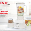 Gaba National 3 in 1  Blender & Grinder (GN-8224)